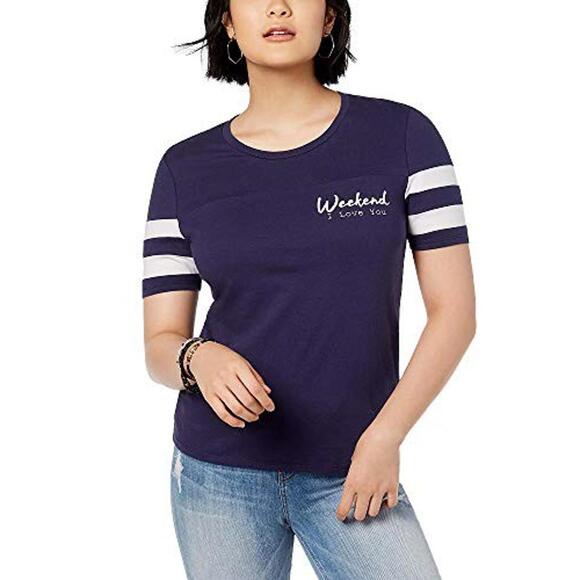 Rebellious One Juniors Love Cotton Graphic T-Shirt Size M - Picture 1 of 1